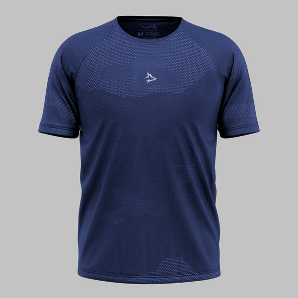 Camiseta Apex Dry Middle Lupus Marinho - Sem Costura