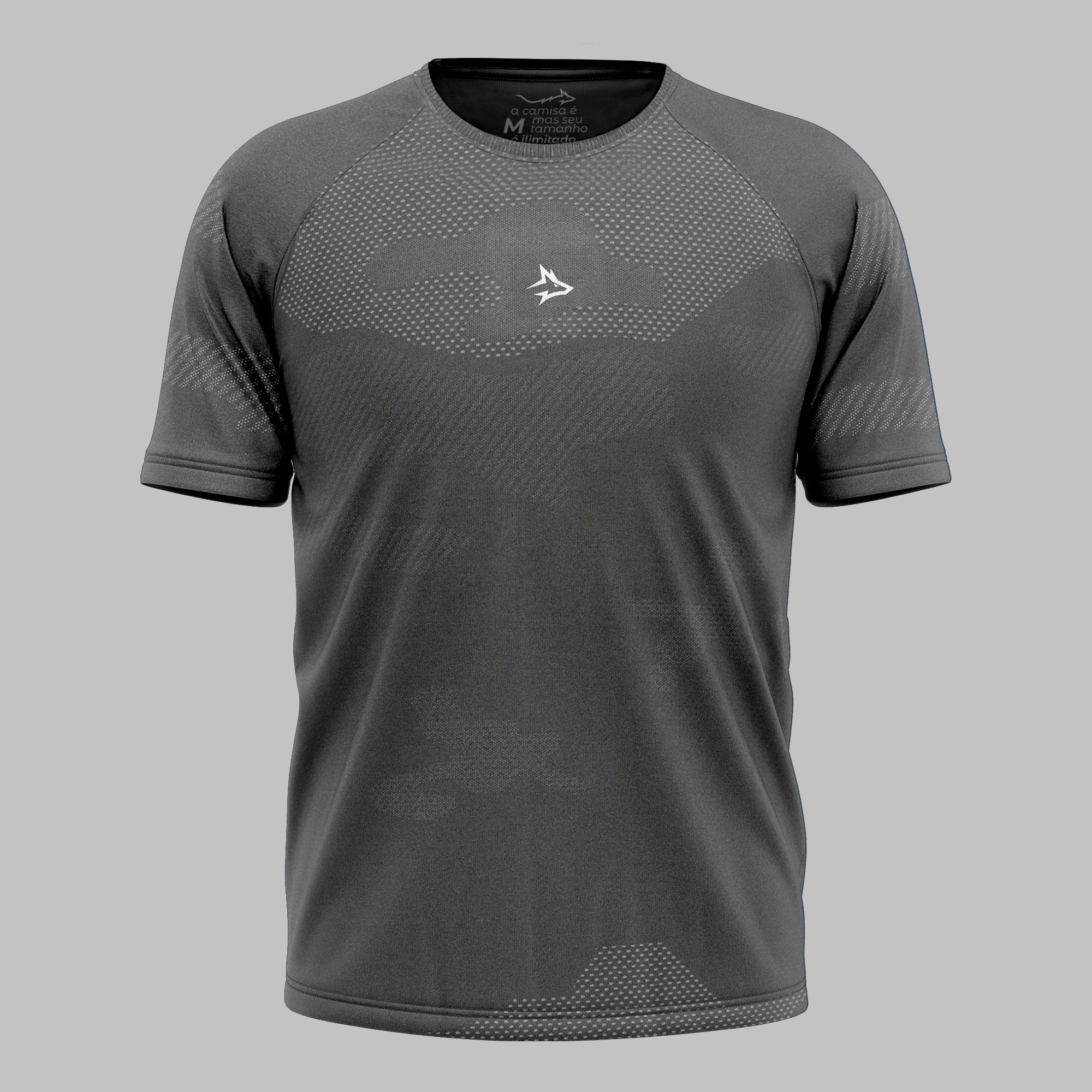 Camiseta Apex Dry Middle Lupus Cinza - Sem Costura