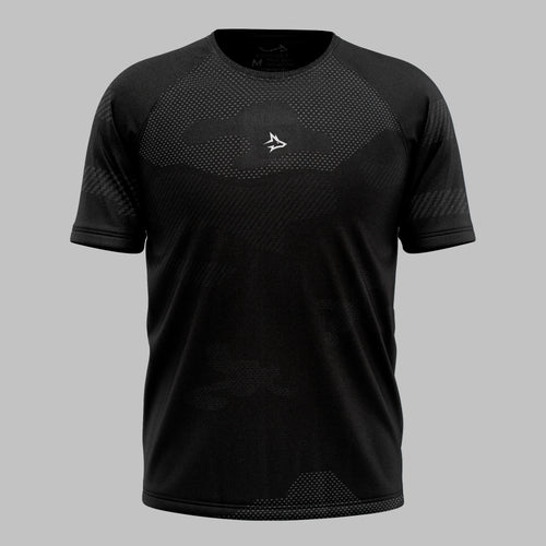 Camiseta Apex Dry Middle Lupus Preto - Sem Costura