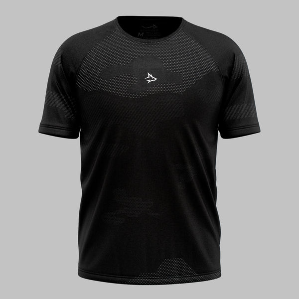 Camiseta Apex Dry Middle Lupus Preto - Sem Costura