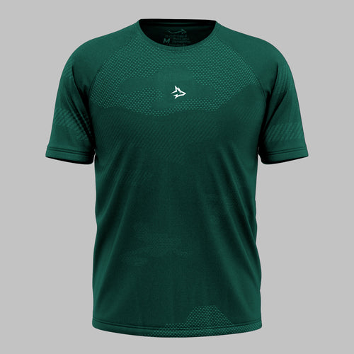 Camiseta Apex Dry Middle Lupus Verde - Sem Costura