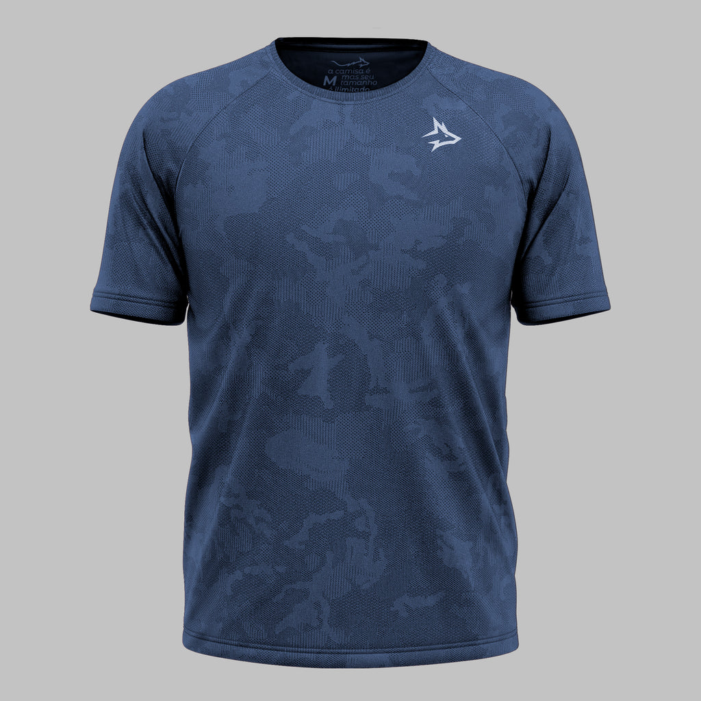 Camiseta Apex Dry New Lupus Marinho - Sem Costura