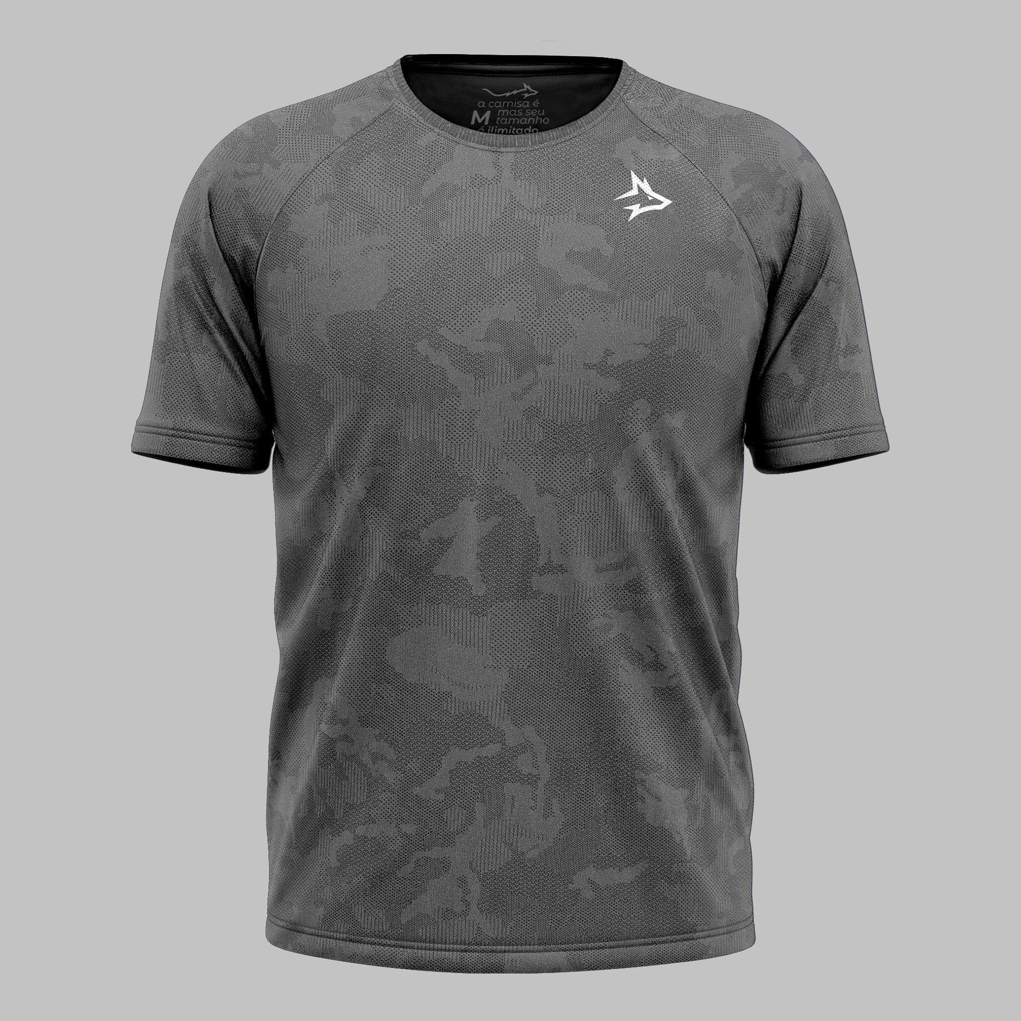 Camiseta Apex Dry New Lupus Cinza - Sem Costura