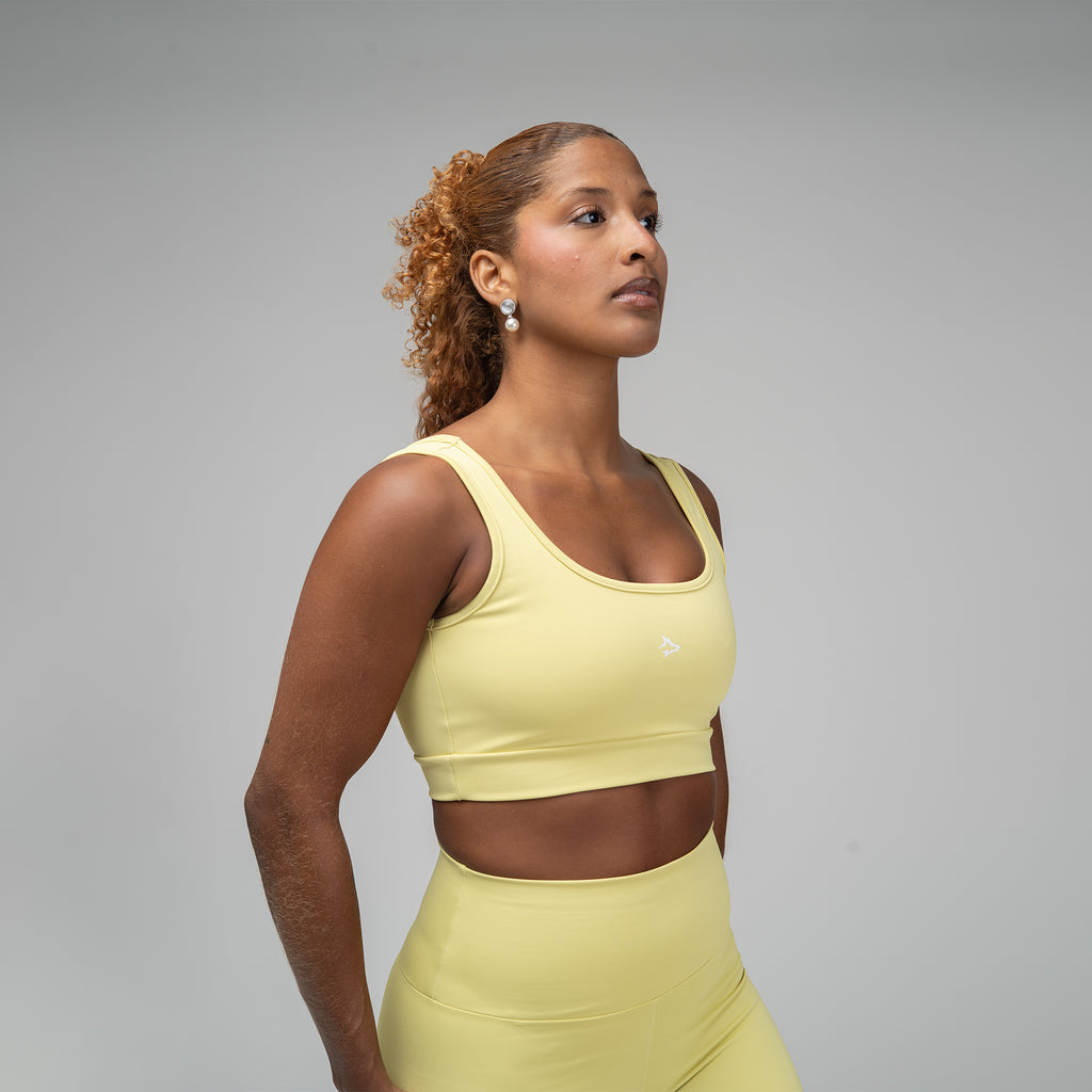 Conjunto Basic Feminino Top e Short - Lupus Amarelo Cítrico