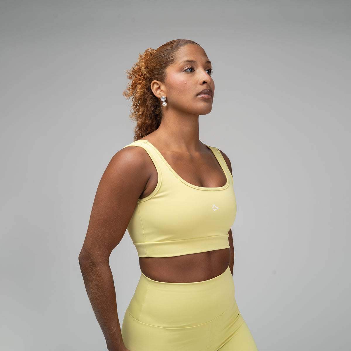Conjunto Basic Feminino Top e Short - Lupus Amarelo Cítrico