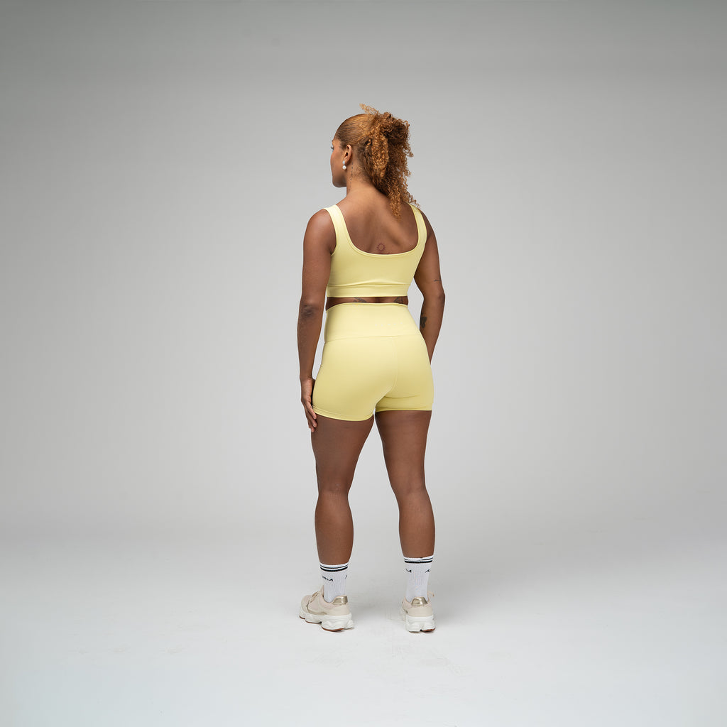 Conjunto Basic Feminino Top e Short - Lupus Amarelo Cítrico