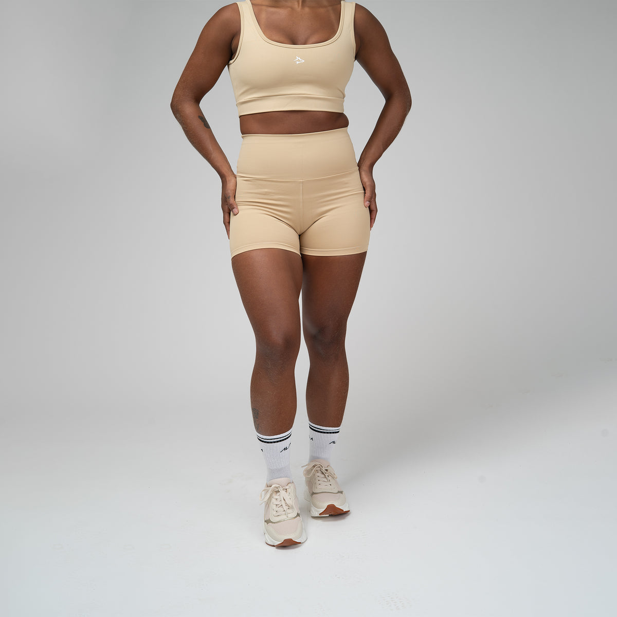 Conjunto Basic Feminino Top e Short - Lupus Areia