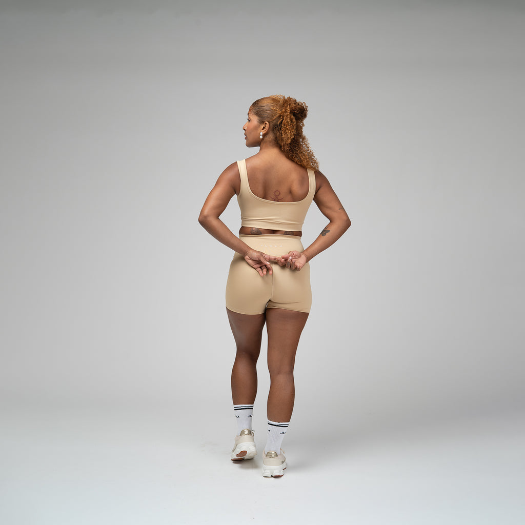 Conjunto Basic Feminino Top e Short - Lupus Areia