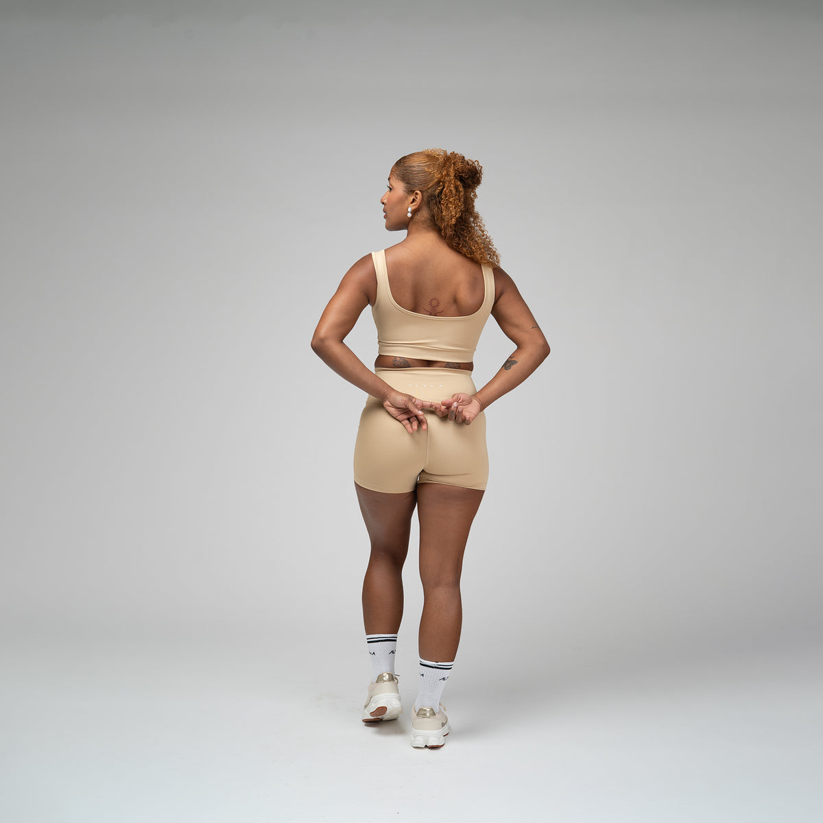 Conjunto Basic Feminino Top e Short - Lupus Areia
