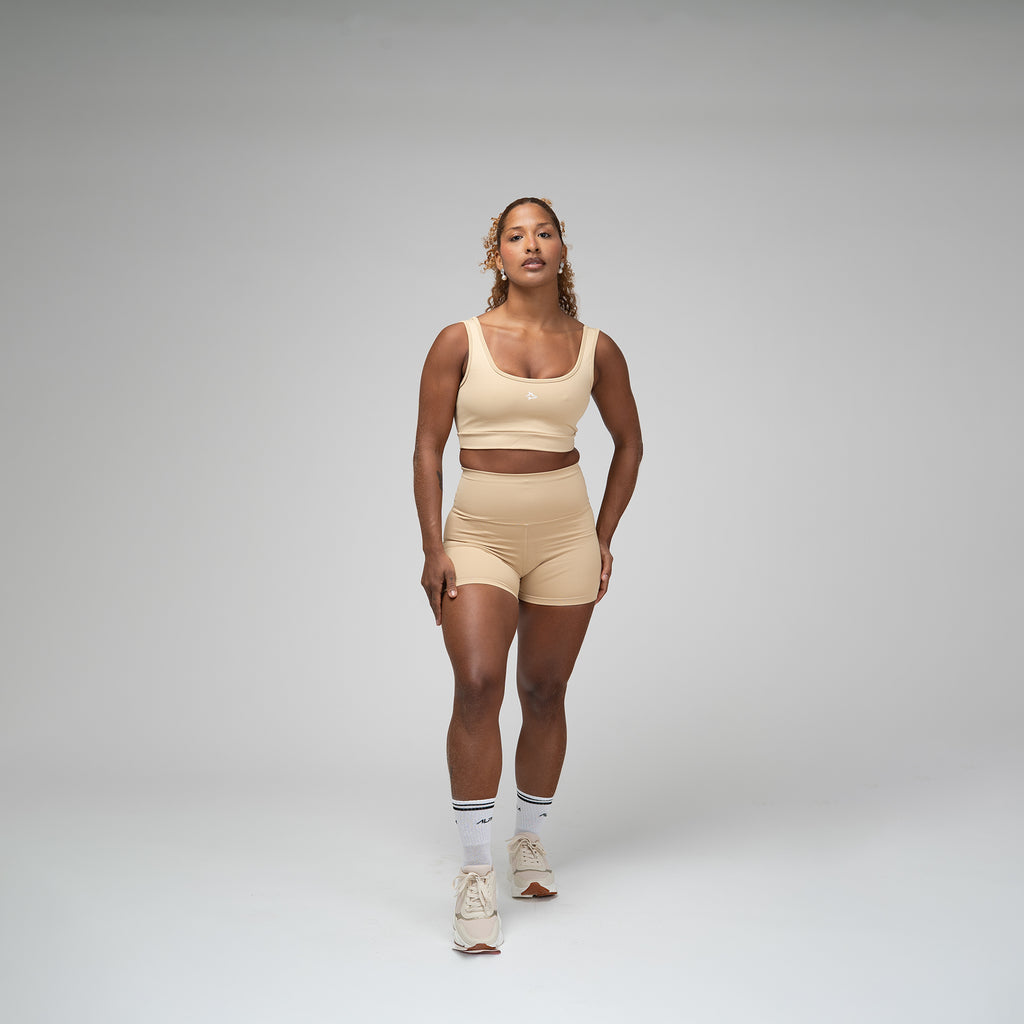 Conjunto Basic Feminino Top e Short - Lupus Areia