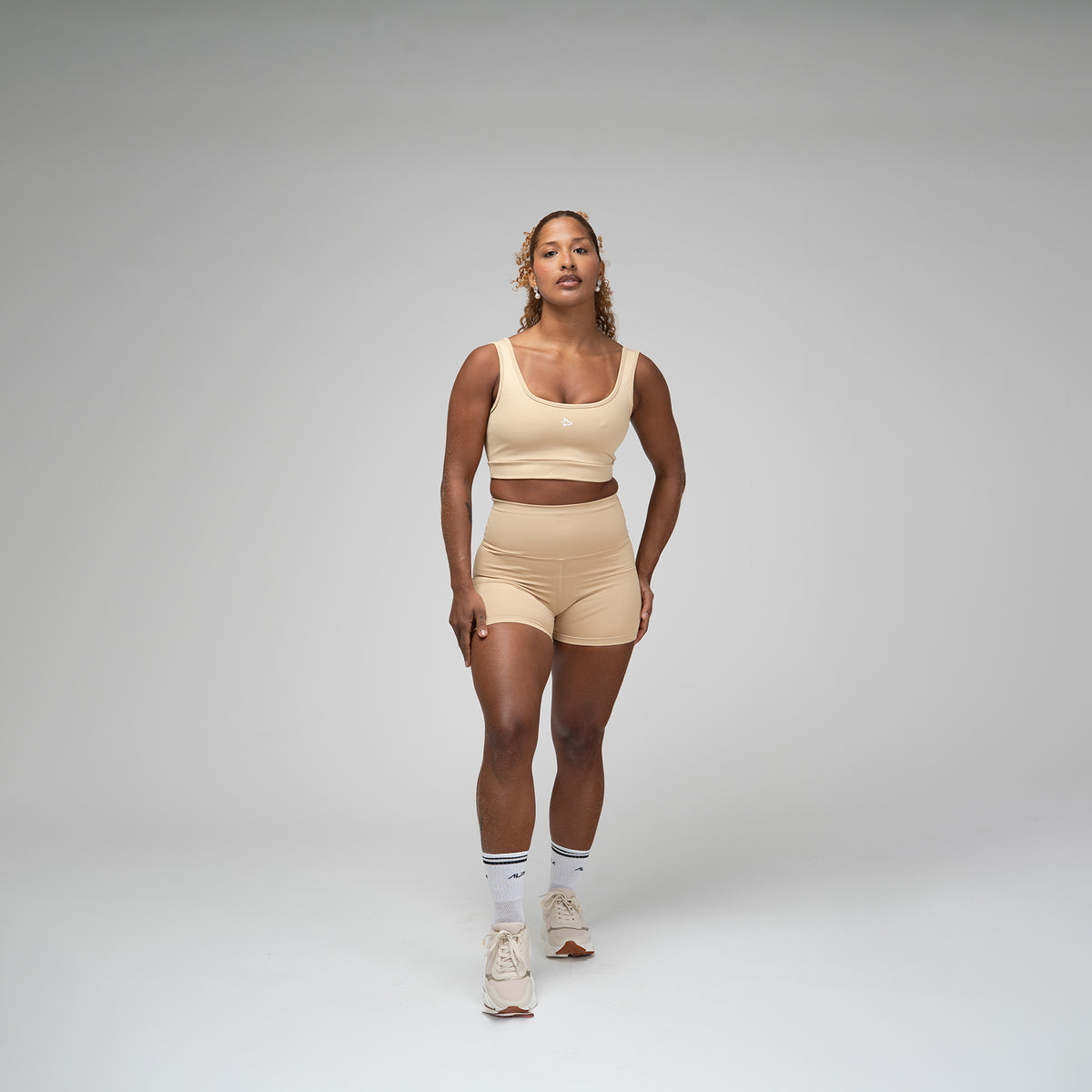 Conjunto Basic Feminino Top e Short - Lupus Areia