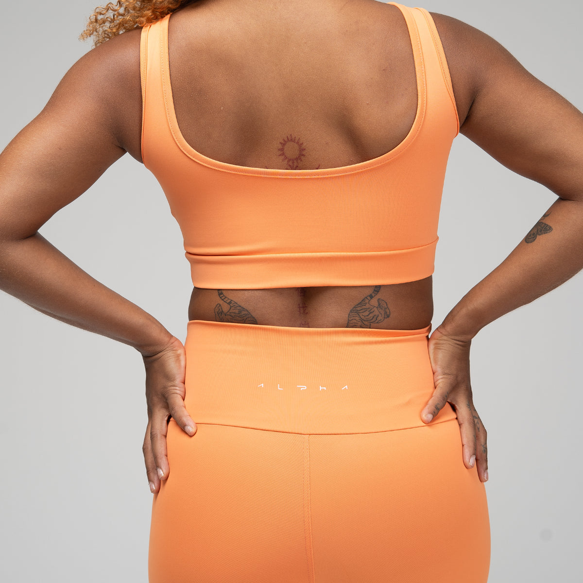 Conjunto Basic Feminino Top e Calça - Lupus Laranja Damasco