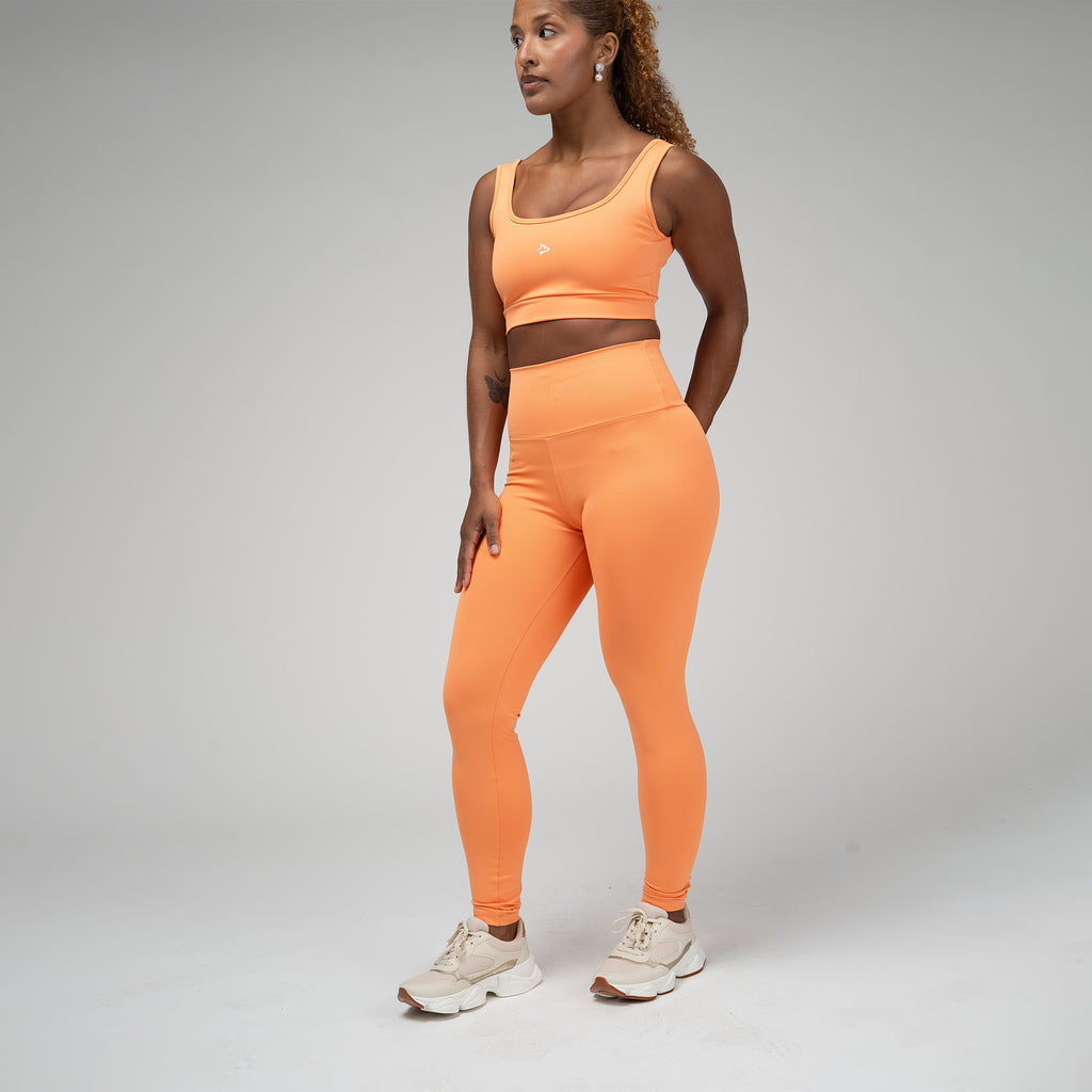 Conjunto Basic Feminino Top e Calça - Lupus Laranja Damasco
