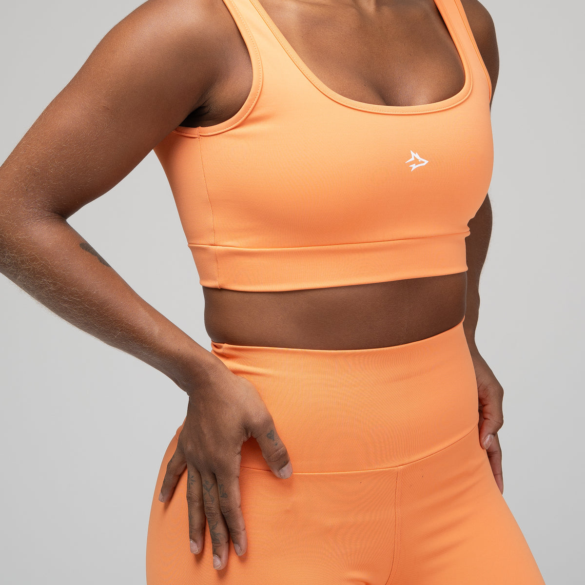 Conjunto Basic Feminino Top e Calça - Lupus Laranja Damasco