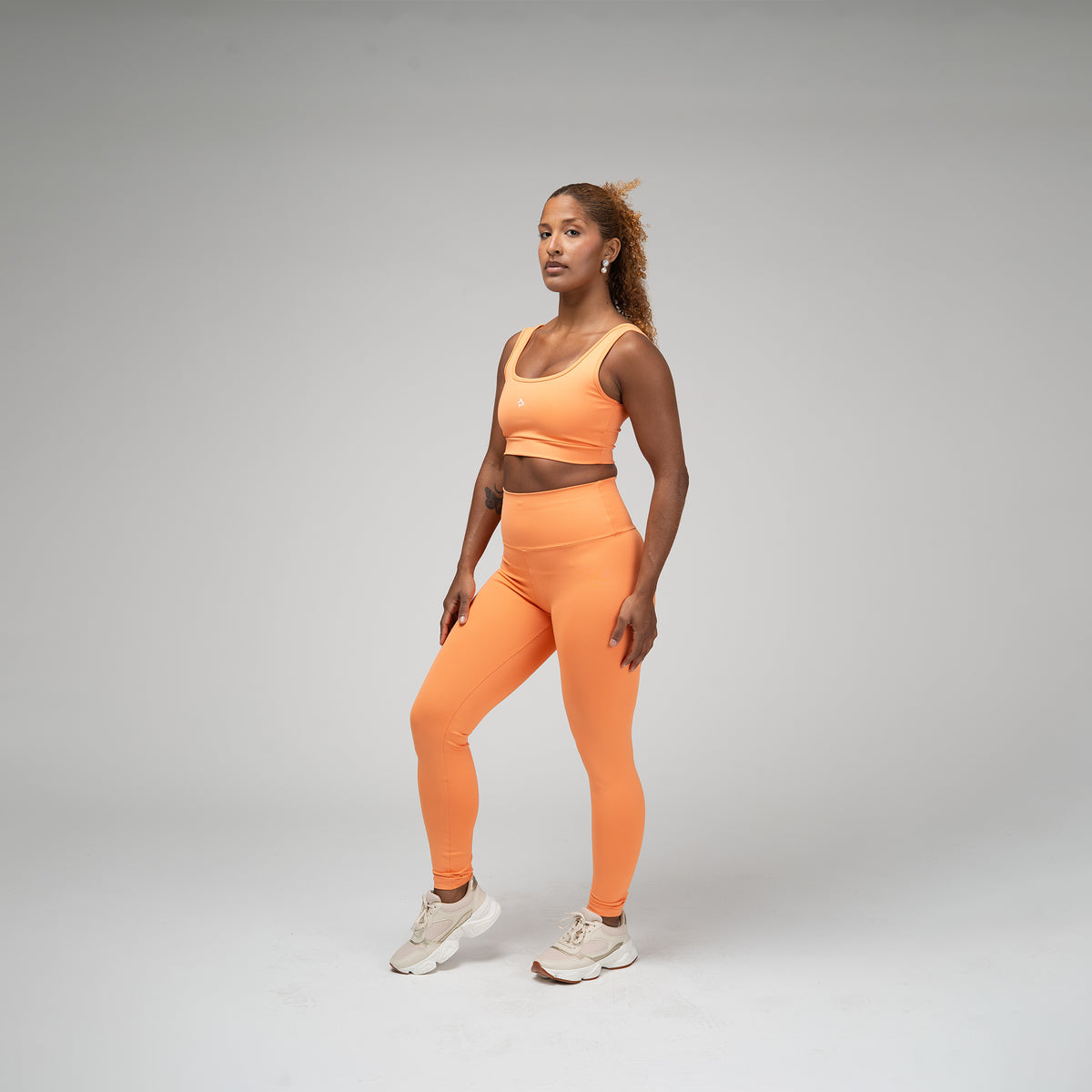 Conjunto Basic Feminino Top e Calça - Lupus Laranja Damasco