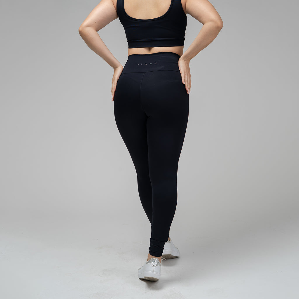Conjunto Basic Feminino Top e Calça - Lupus Preto