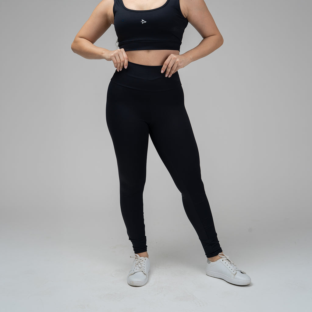 Conjunto Basic Feminino Top e Calça - Lupus Preto