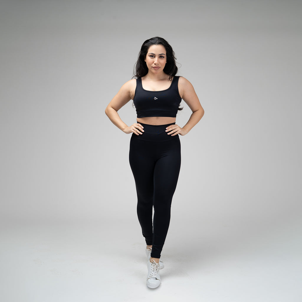 Conjunto Basic Feminino Top e Calça - Lupus Preto