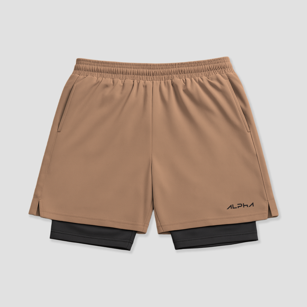 Bermuda Dry Fit Compressão Fluid Caqui