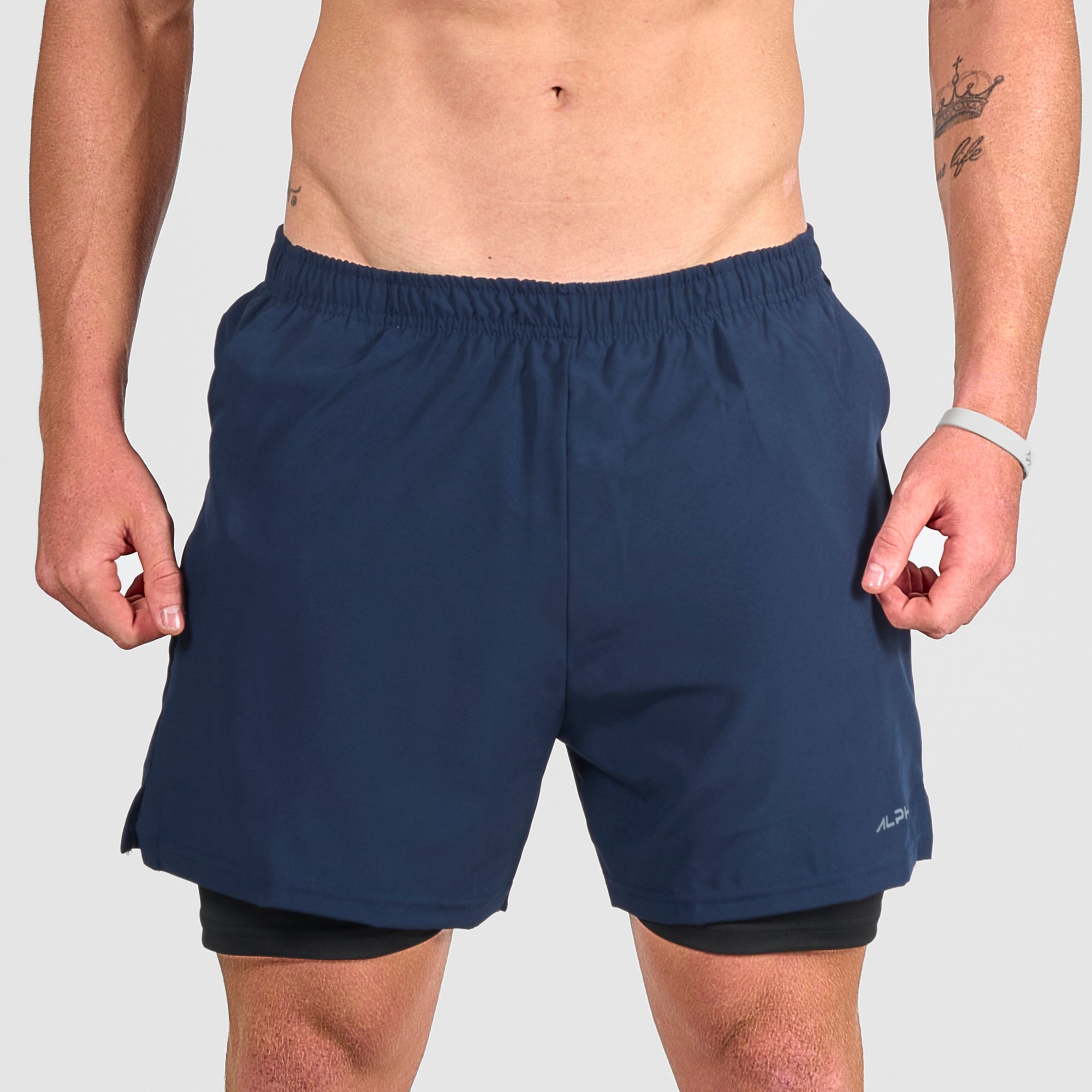 Bermuda Dry Fit Compressão Fluid Marinho