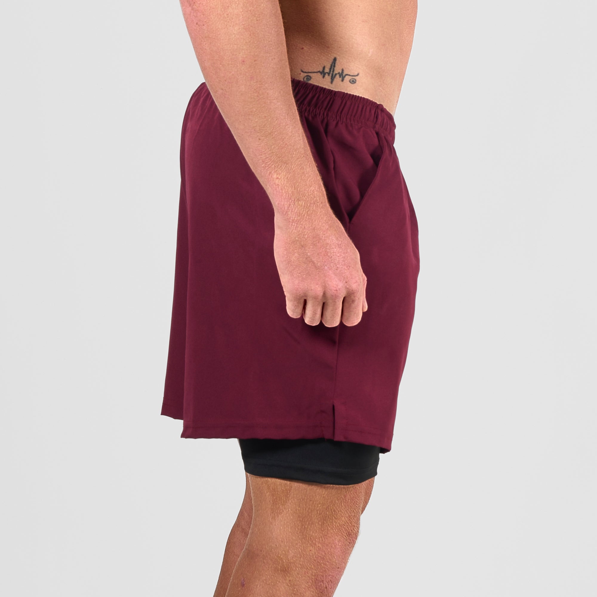 Bermuda Dry Fit Compressão Lupus Vinho