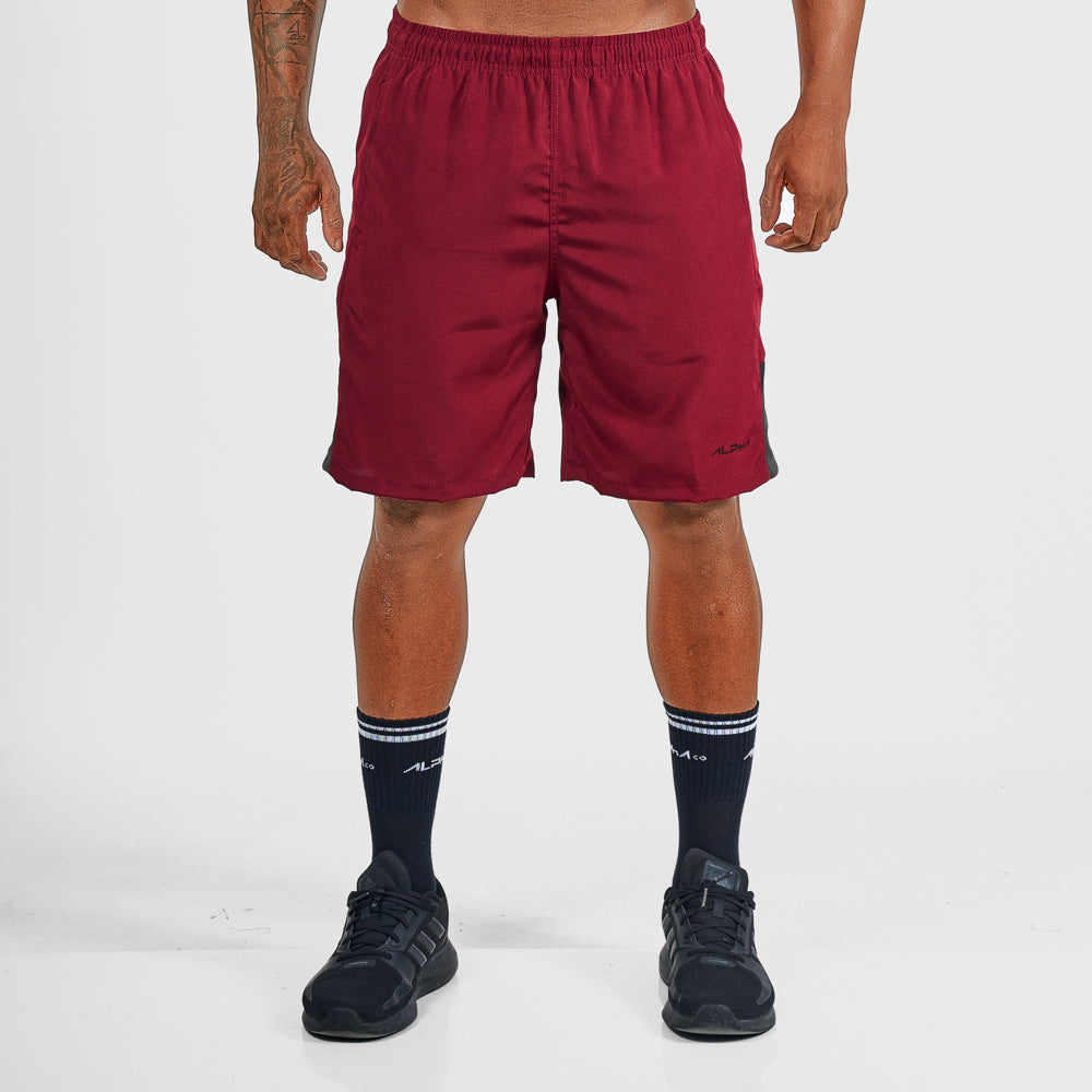 Bermuda Dry Fit Square Fluid Bordo