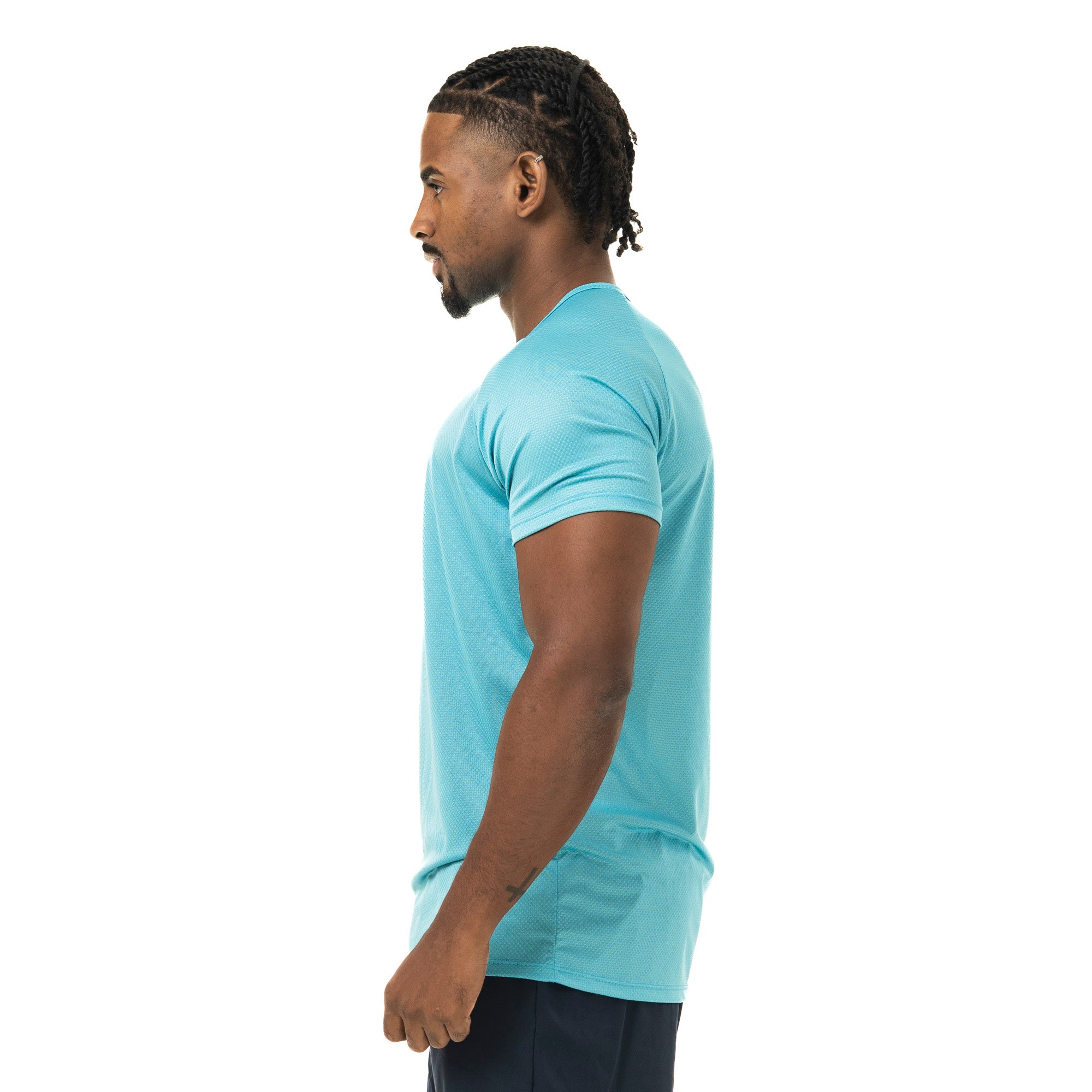 Camiseta Dry Fit Middle Lupus Azul Pavão