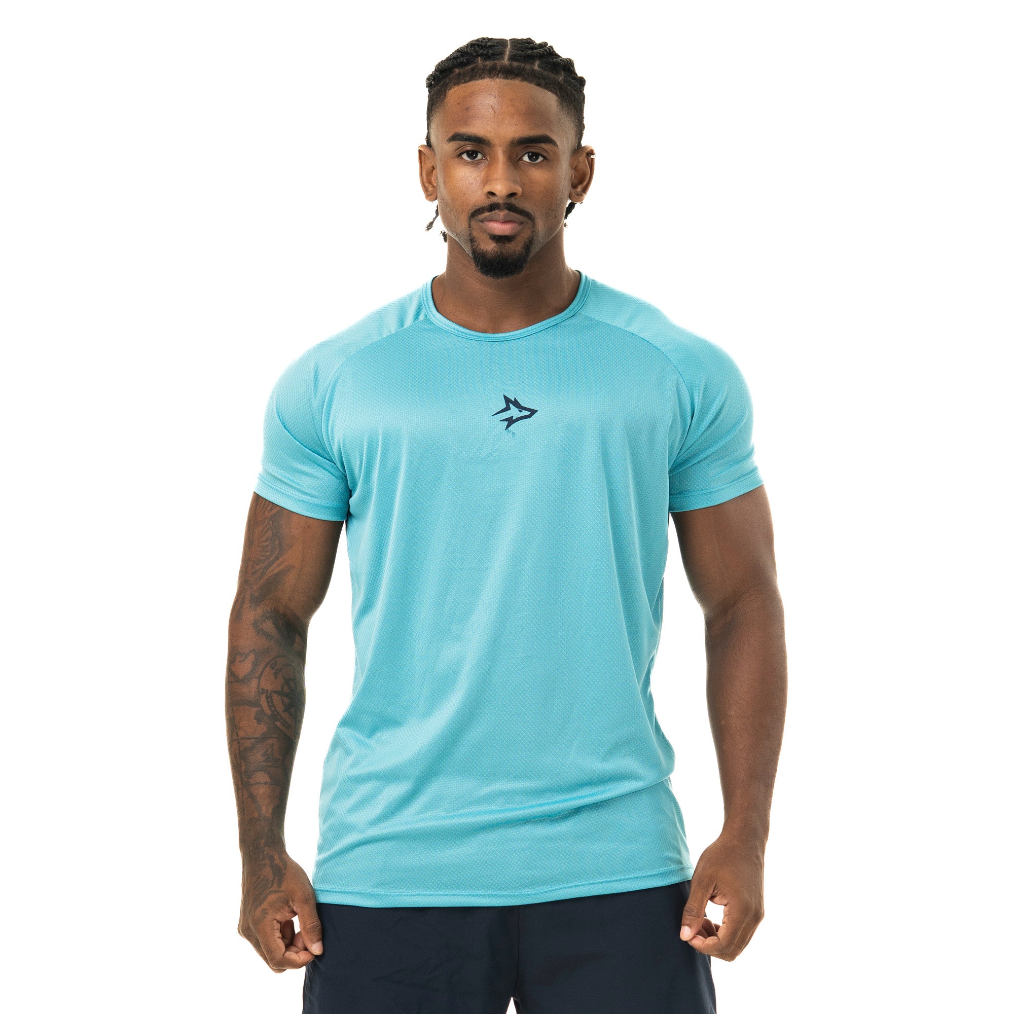 Camiseta Dry Fit Middle Lupus Azul Pavão