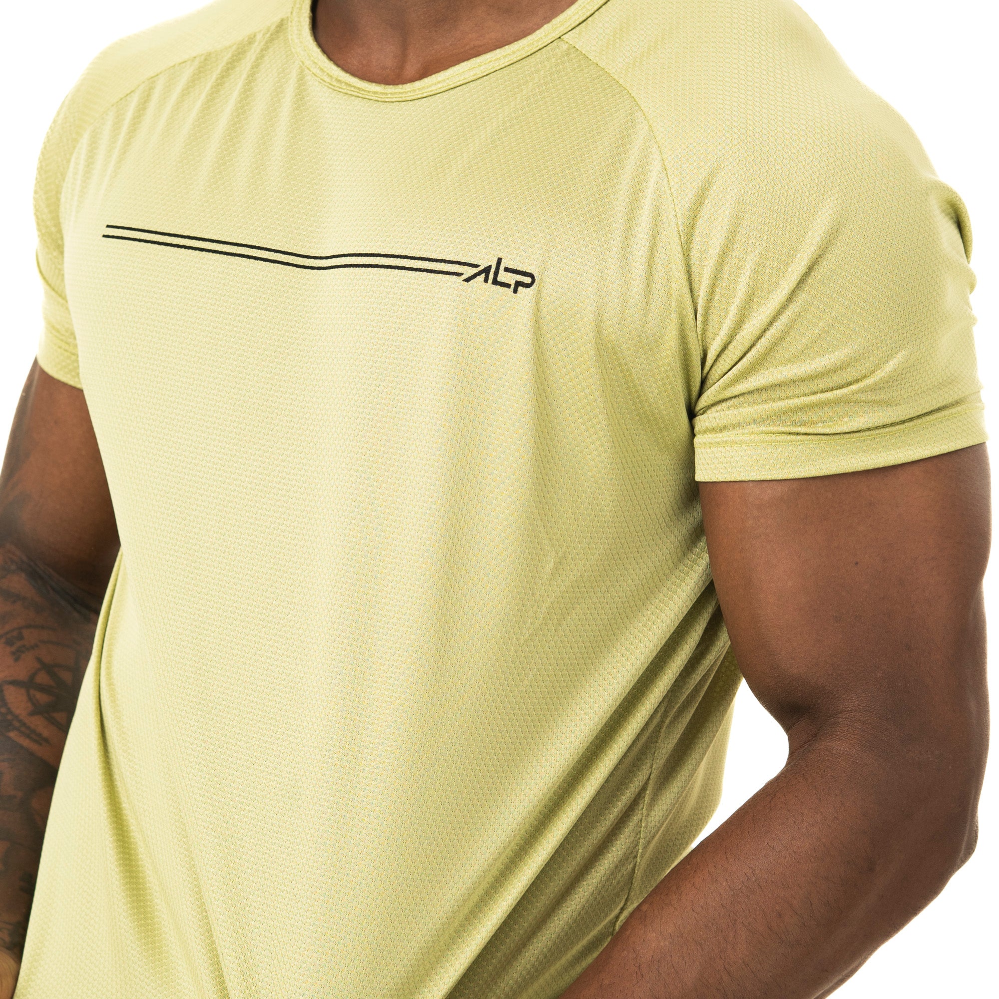 Camiseta Dry Fit Parallel Line Verde Folha