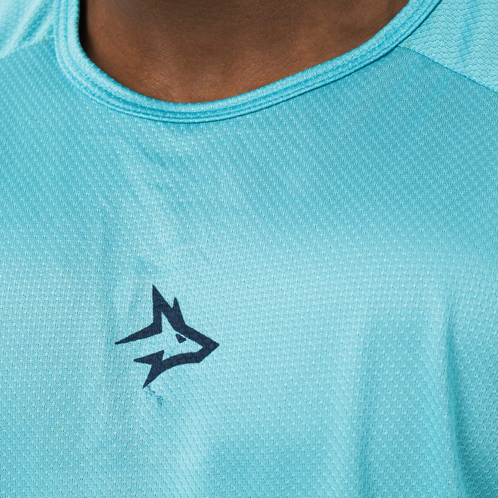 Camiseta Dry Fit Middle Lupus Azul Pavão