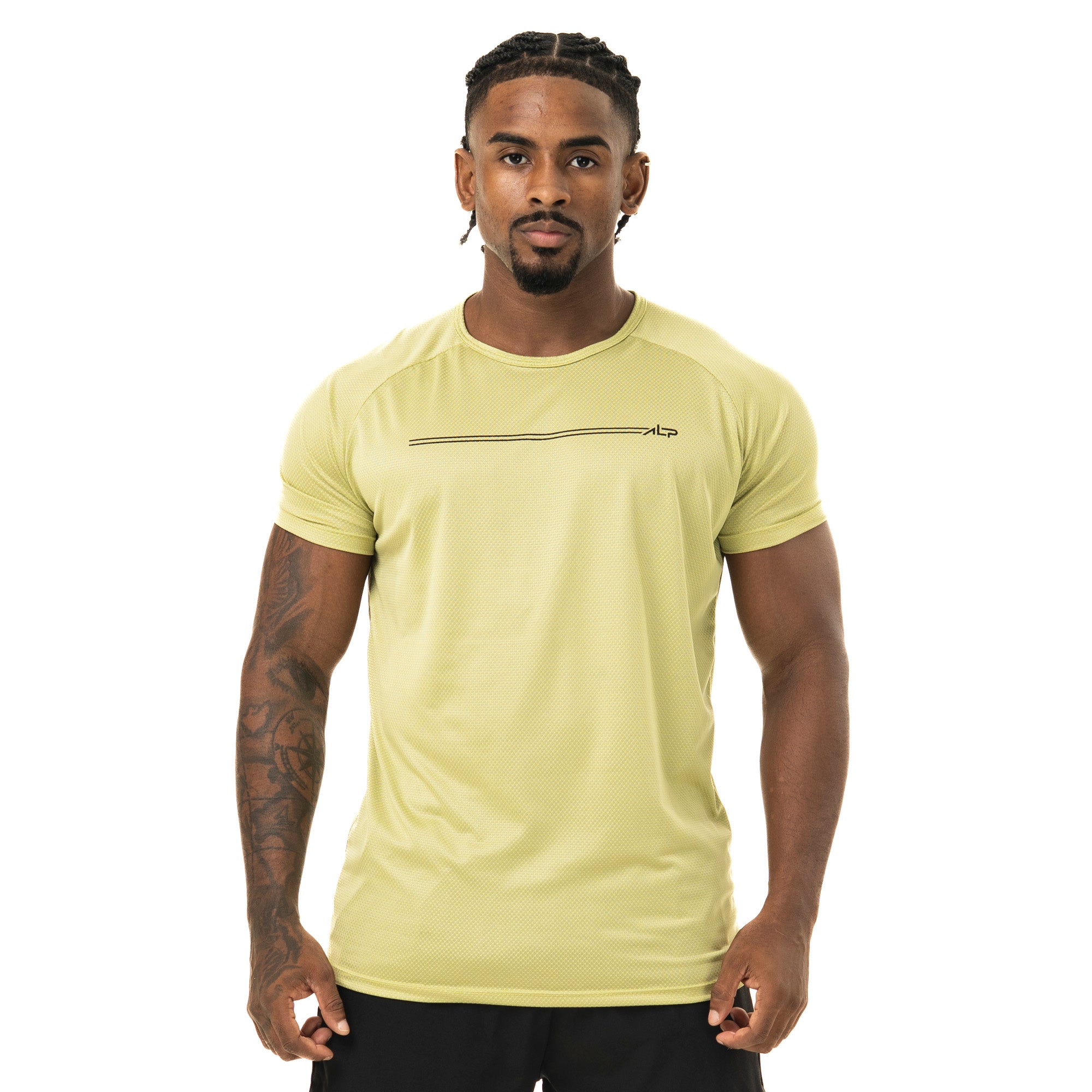 Camiseta Dry Fit Parallel Line Verde Folha