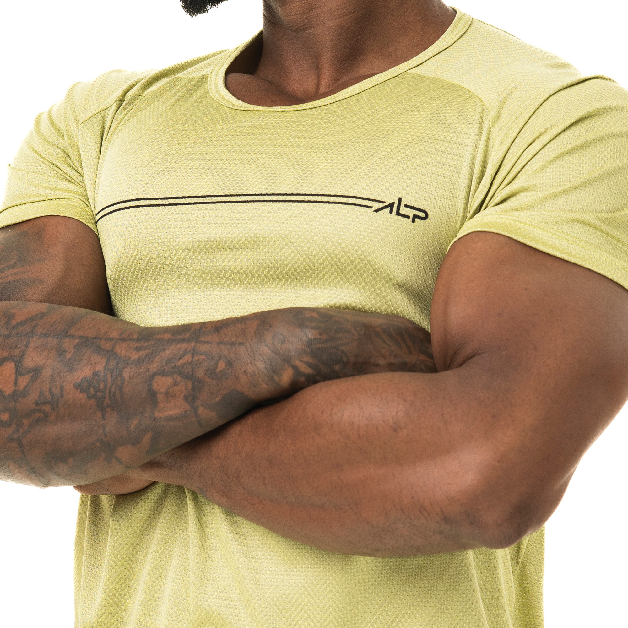 Camiseta Dry Fit Parallel Line Verde Folha