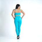 Conjunto Basic Feminino Top e Calça - New Horizon Azul Piscina