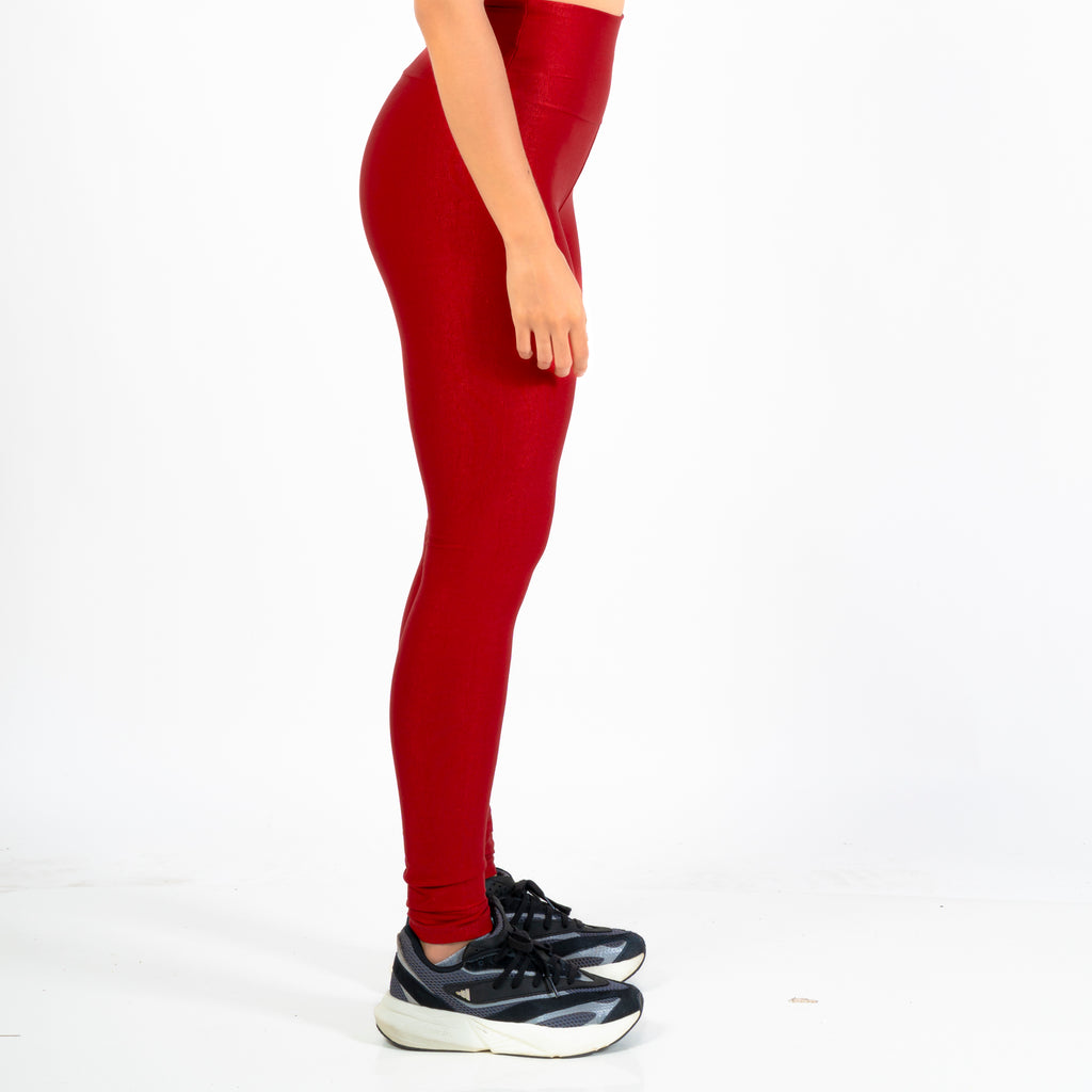 Calça Basic Canelado Carmesim