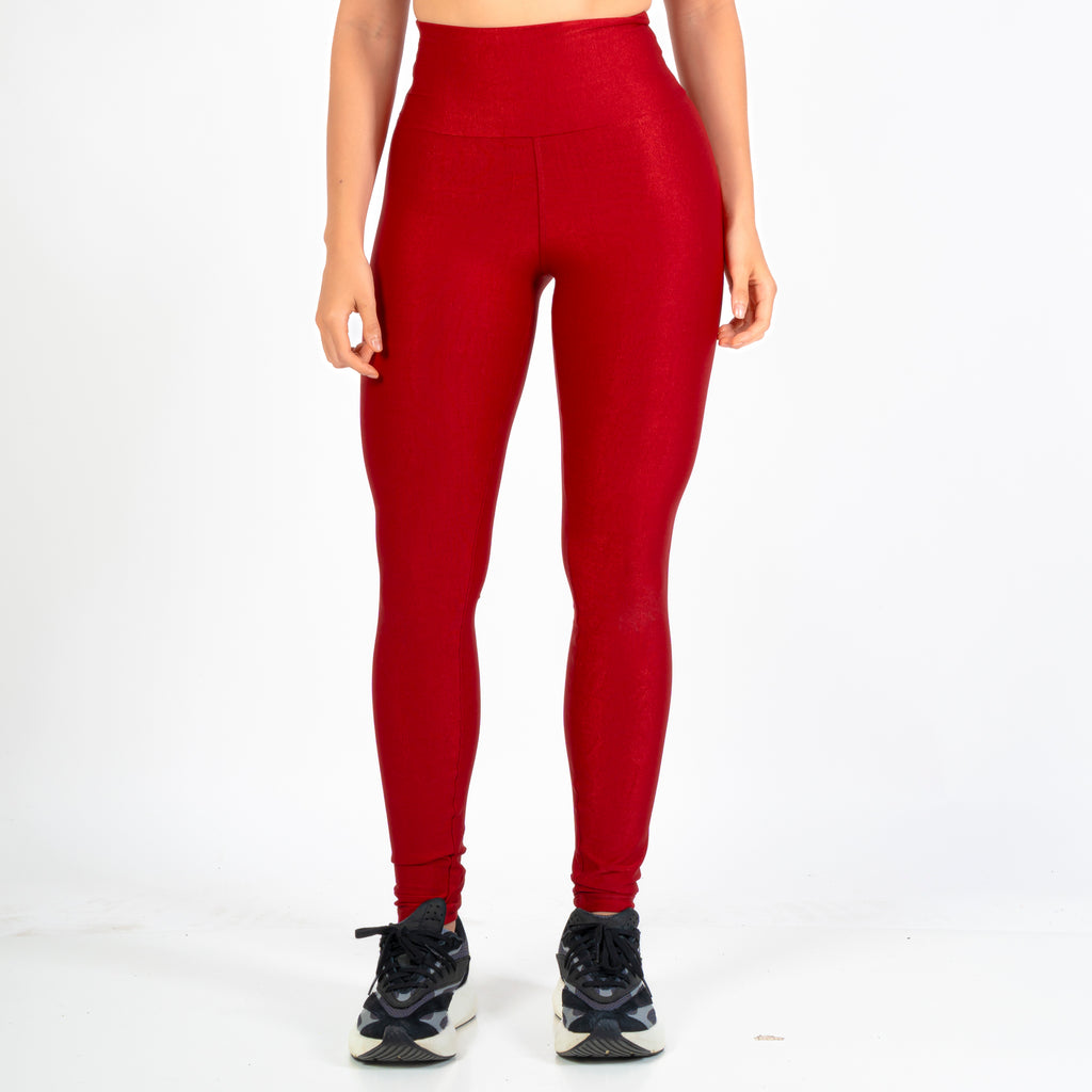 Calça Basic Canelado Carmesim