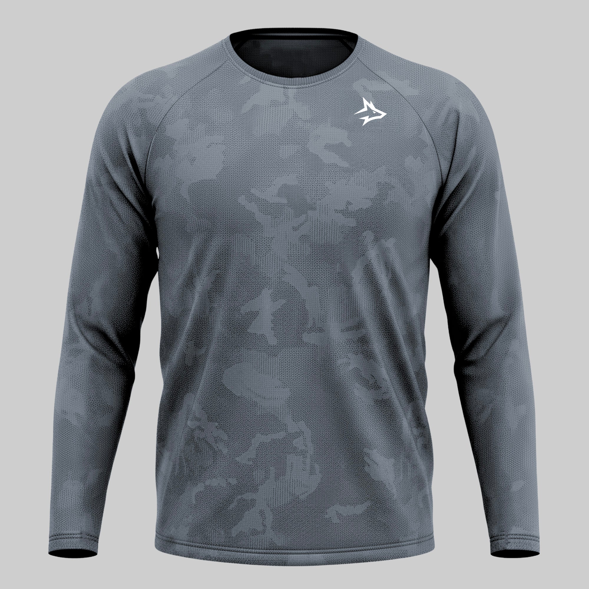 Camisa Manga Longa Apex Dry New Lupus Cinza - Sem Costura