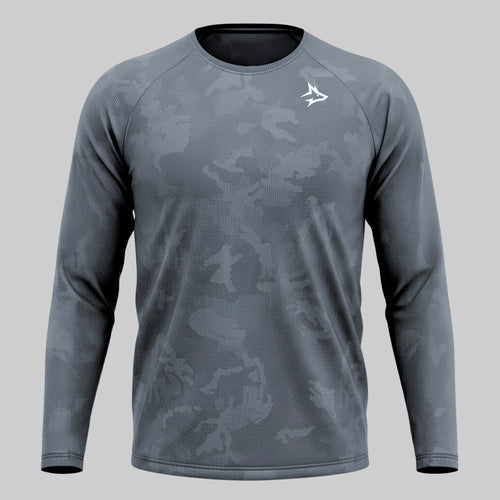 Camisa Manga Longa Apex Dry New Lupus Cinza - Sem Costura