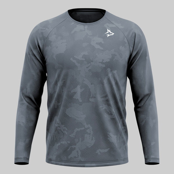 Camisa Manga Longa Apex Dry New Lupus Cinza - Sem Costura