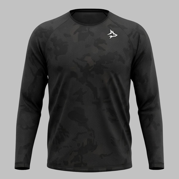 Camisa Manga Longa Apex Dry New Lupus Preto - Sem Costura