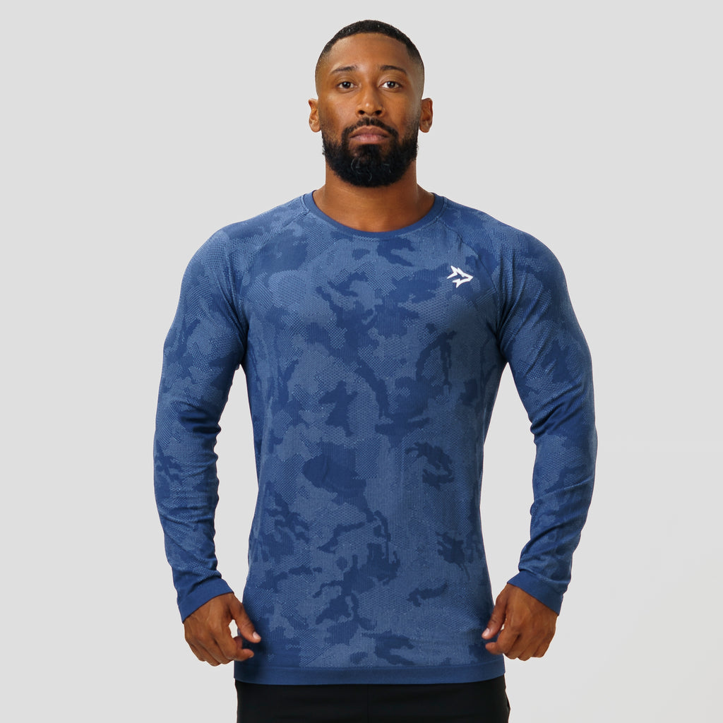 Camisa Manga Longa Apex Dry New Lupus Marinho - Sem Costura