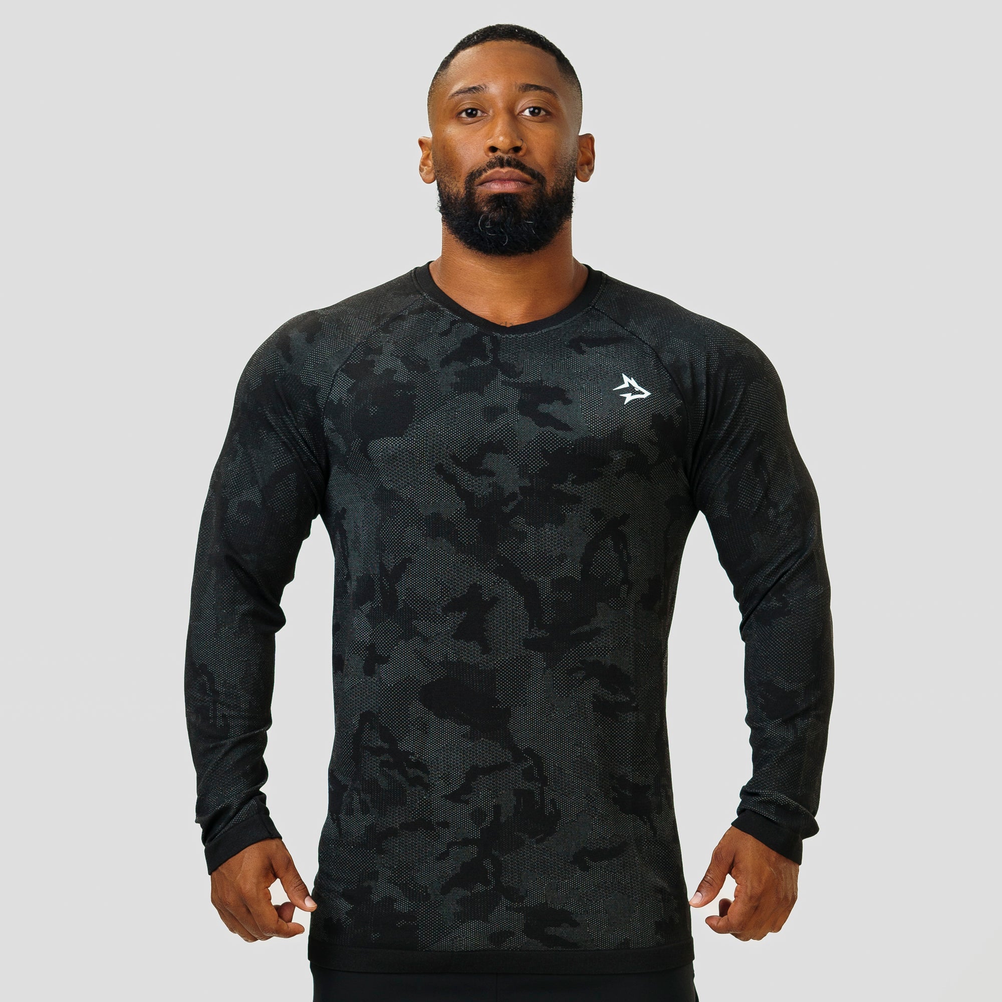 Camisa Manga Longa Apex Dry New Lupus Preto - Sem Costura