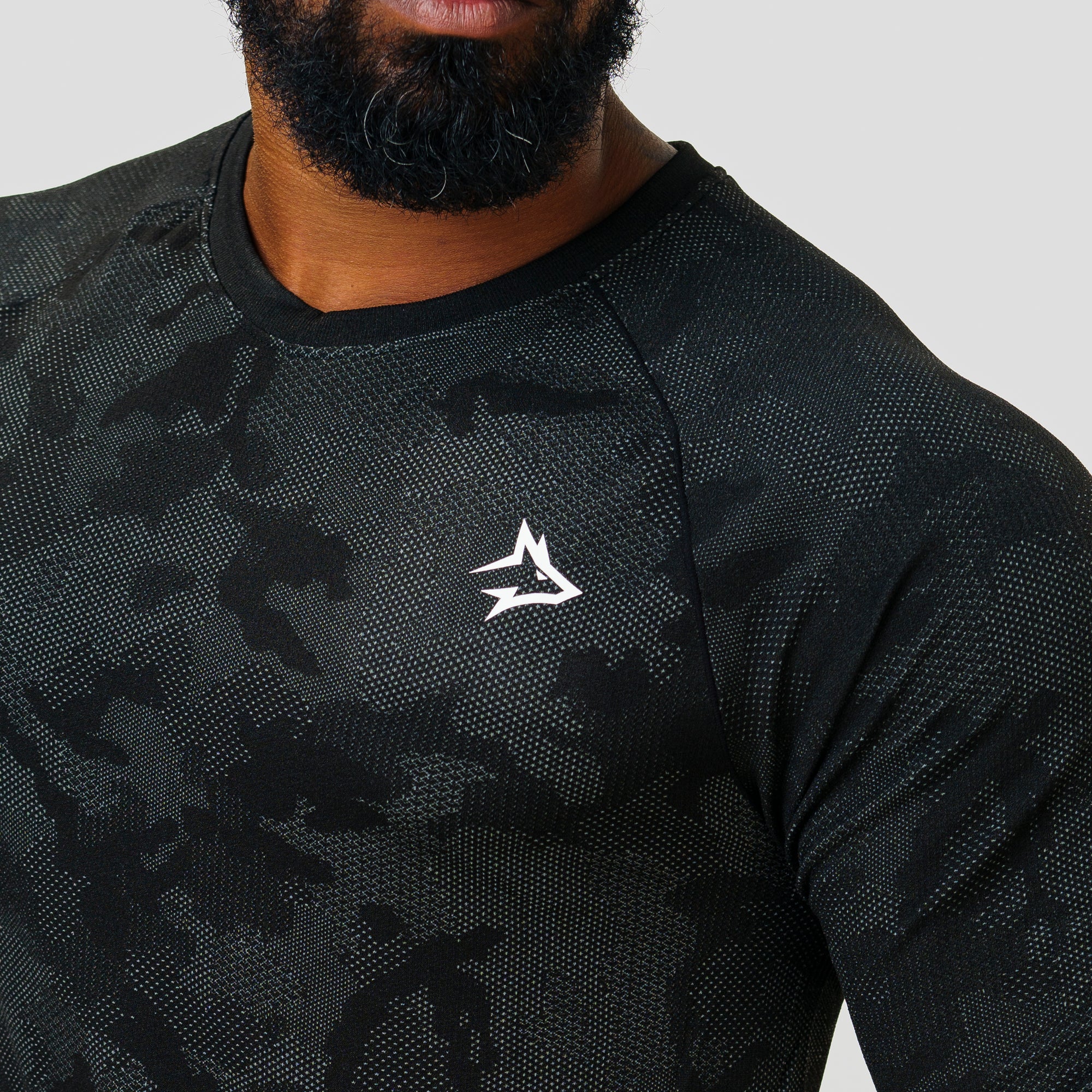 Camisa Manga Longa Apex Dry New Lupus Preto - Sem Costura