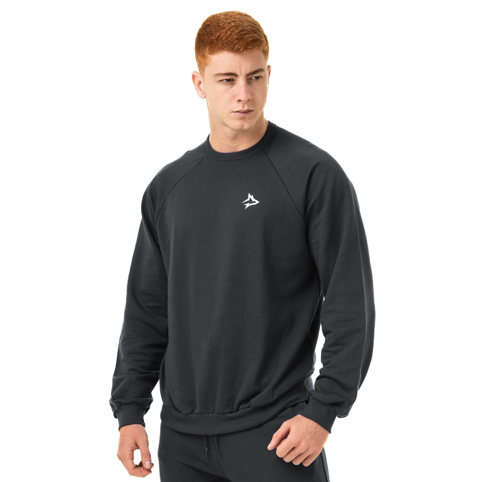 Camisa Moletom Manga Longa Preta New Lupus