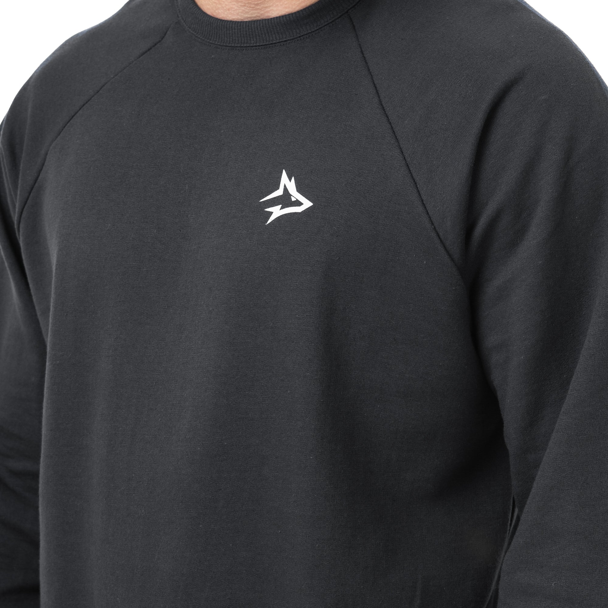 Camisa Moletom Manga Longa Preta New Lupus