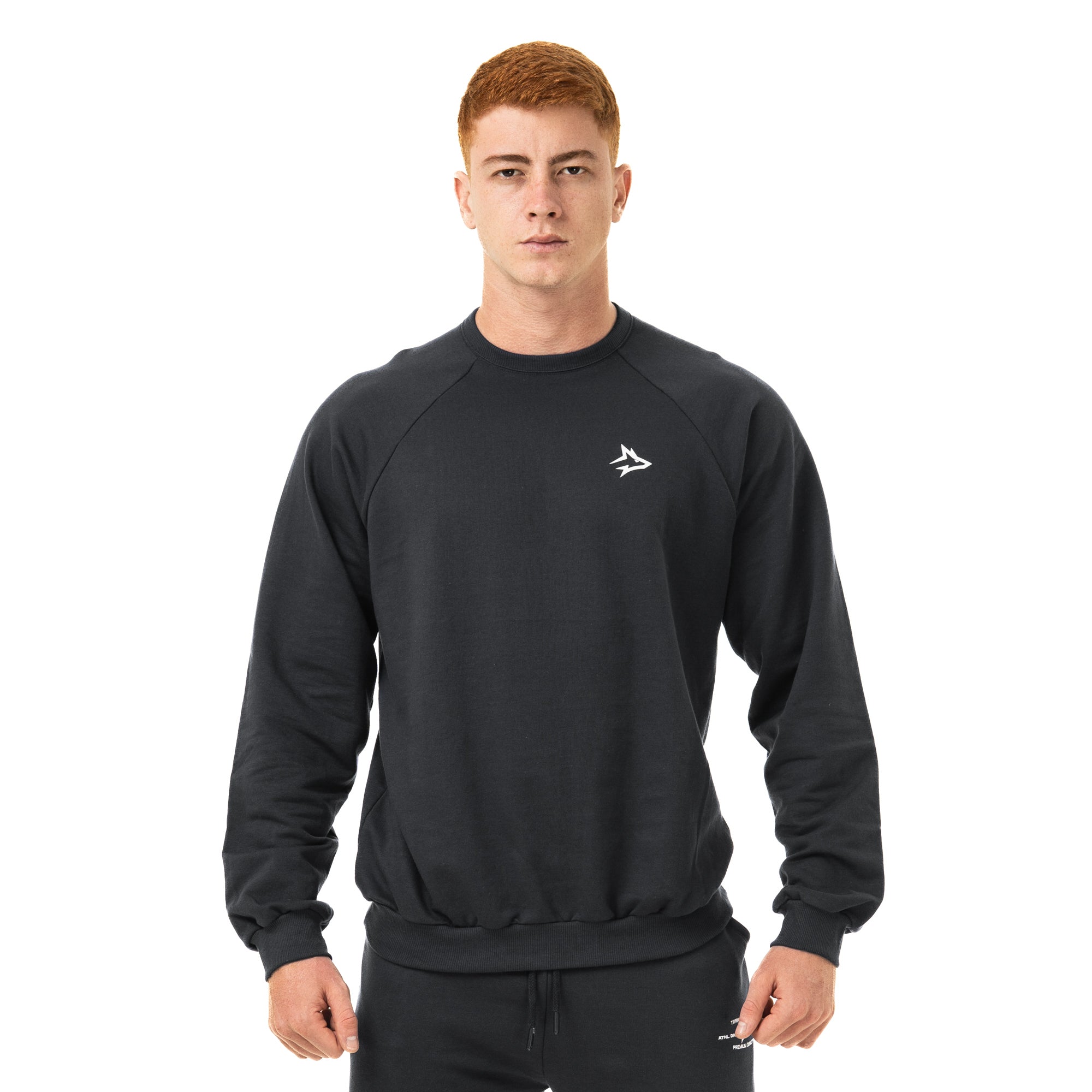 Camisa Moletom Manga Longa Preta New Lupus