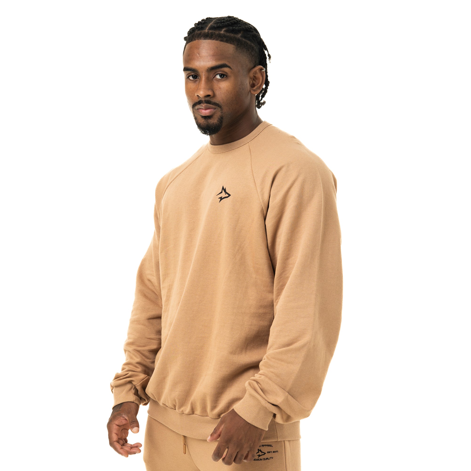 Camisa Moletom Manga Longa Marrom New Lupus