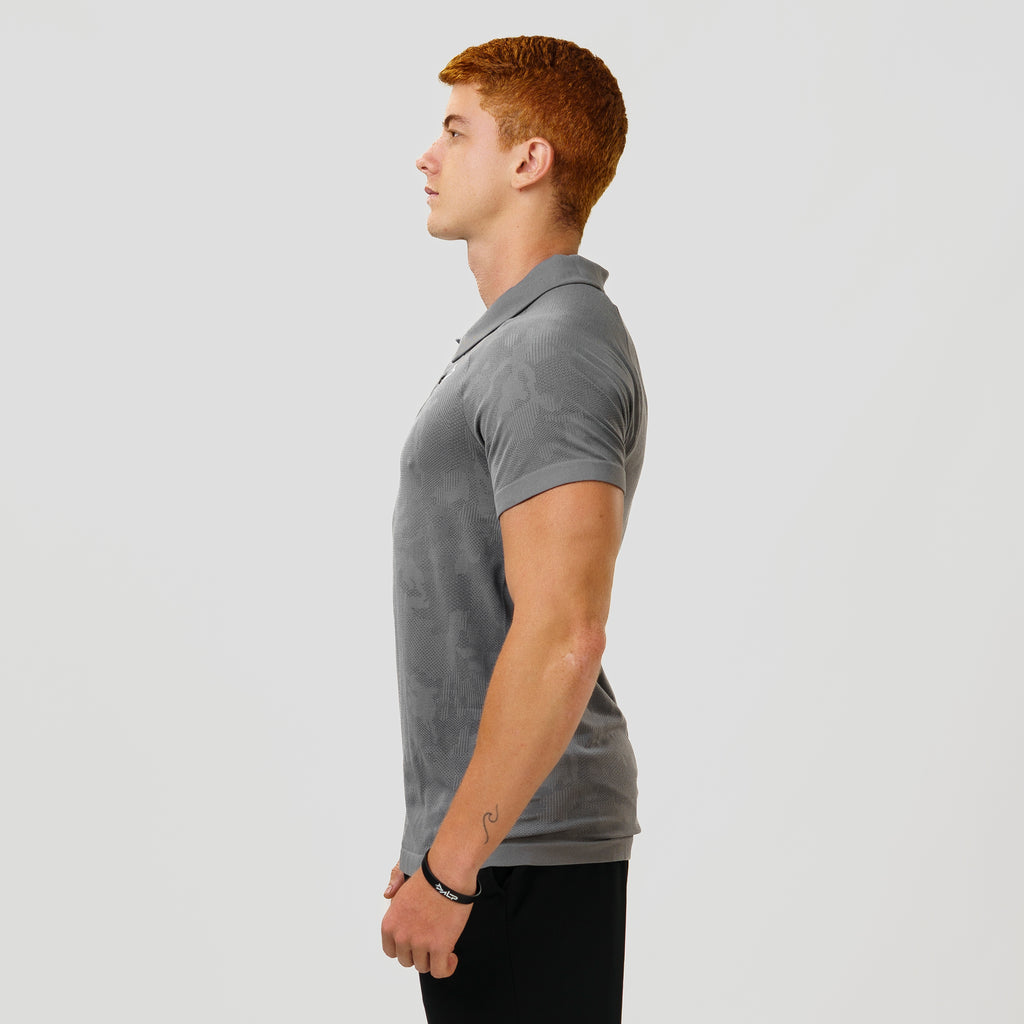 Camisa Polo Apex Dry New Lupus Cinza - Sem Costura