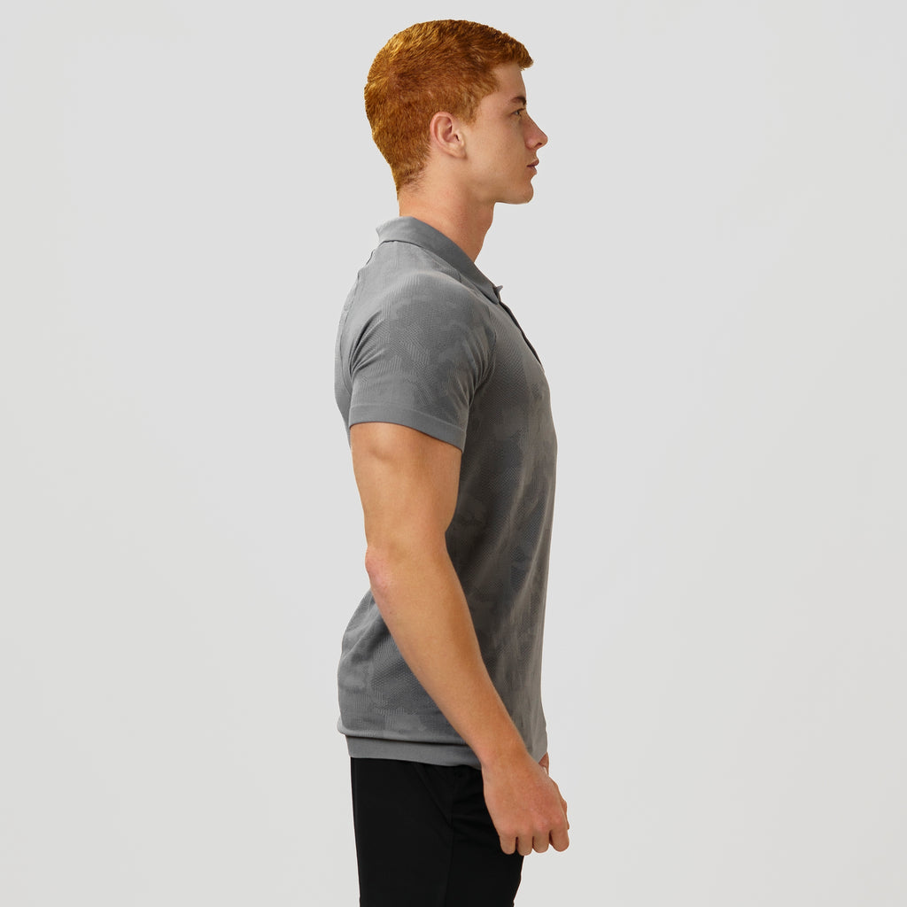 Camisa Polo Apex Dry New Lupus Cinza - Sem Costura