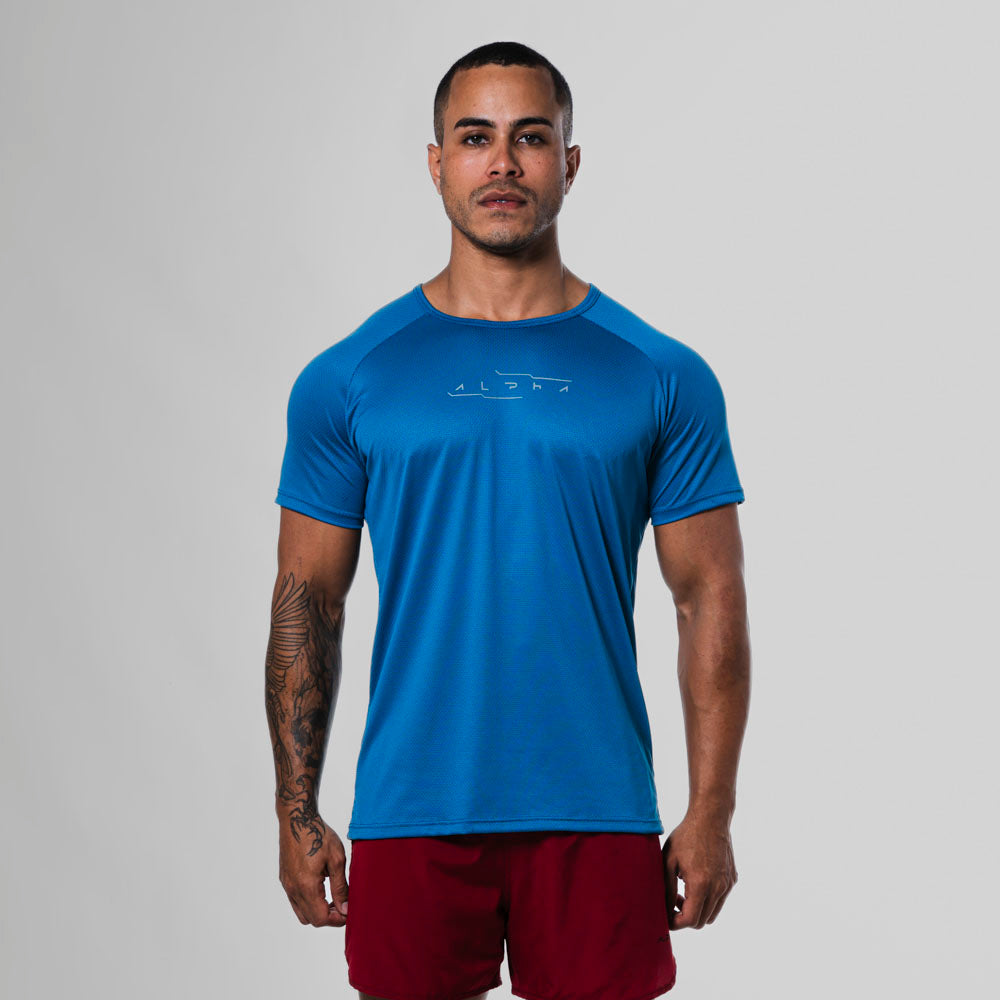 Camiseta Dry Fit Motion Azul Safira
