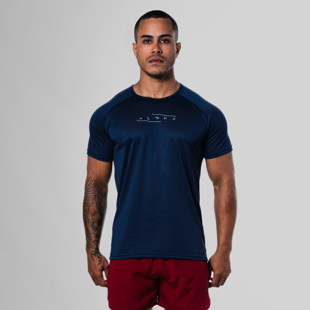 Camiseta Dry Fit Motion Marinho Ashir